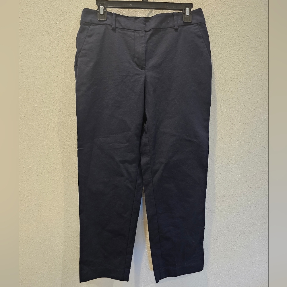 Loft The Riviera Slim Navy Trousers Size 6